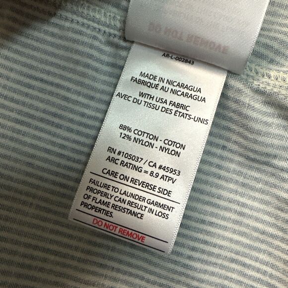 Ariat Flame Resistant FR Shirt Men XL Blue Button Up CAT 2 2112 Work Shirt - Picture 11 of 15